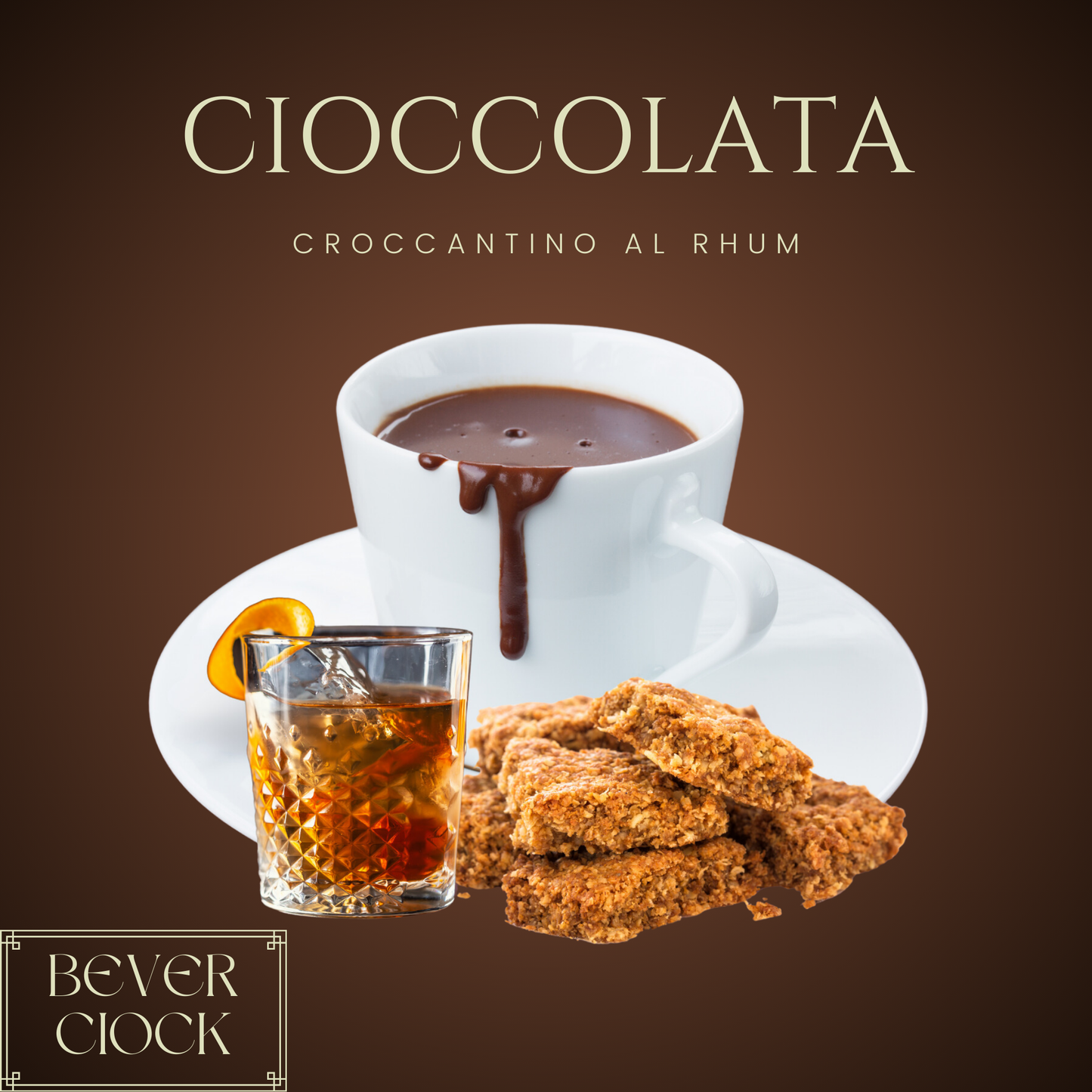 Cioccolata calda CROCCANTINO AL RHUM monodose (10 bustine da 30 gr)