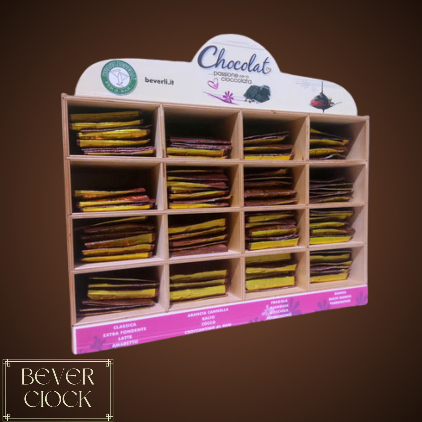 MAXI KIT ESPOSITORE Cioccolata calda monodose (186 Bustine )