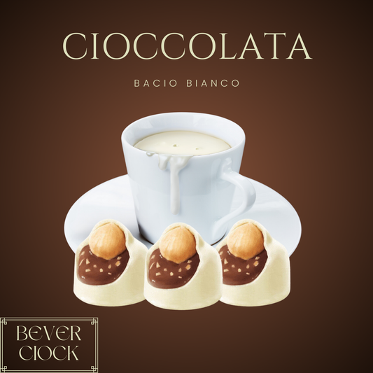 Cioccolata calda BACIO BIANCO monodose (10 bustine da 30 gr)